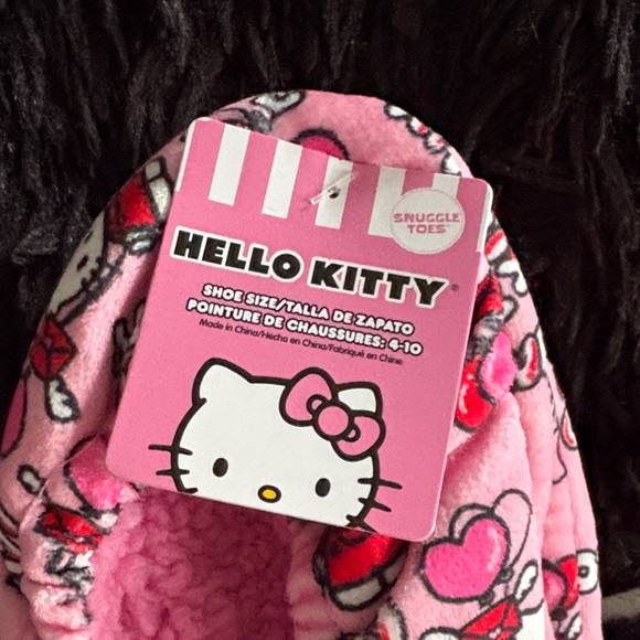 Hello Kitty Pink Cozy Slippers - Picture 2 of 6